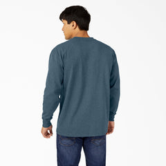 Heavyweight Heathered Long Sleeve Pocket T-Shirt