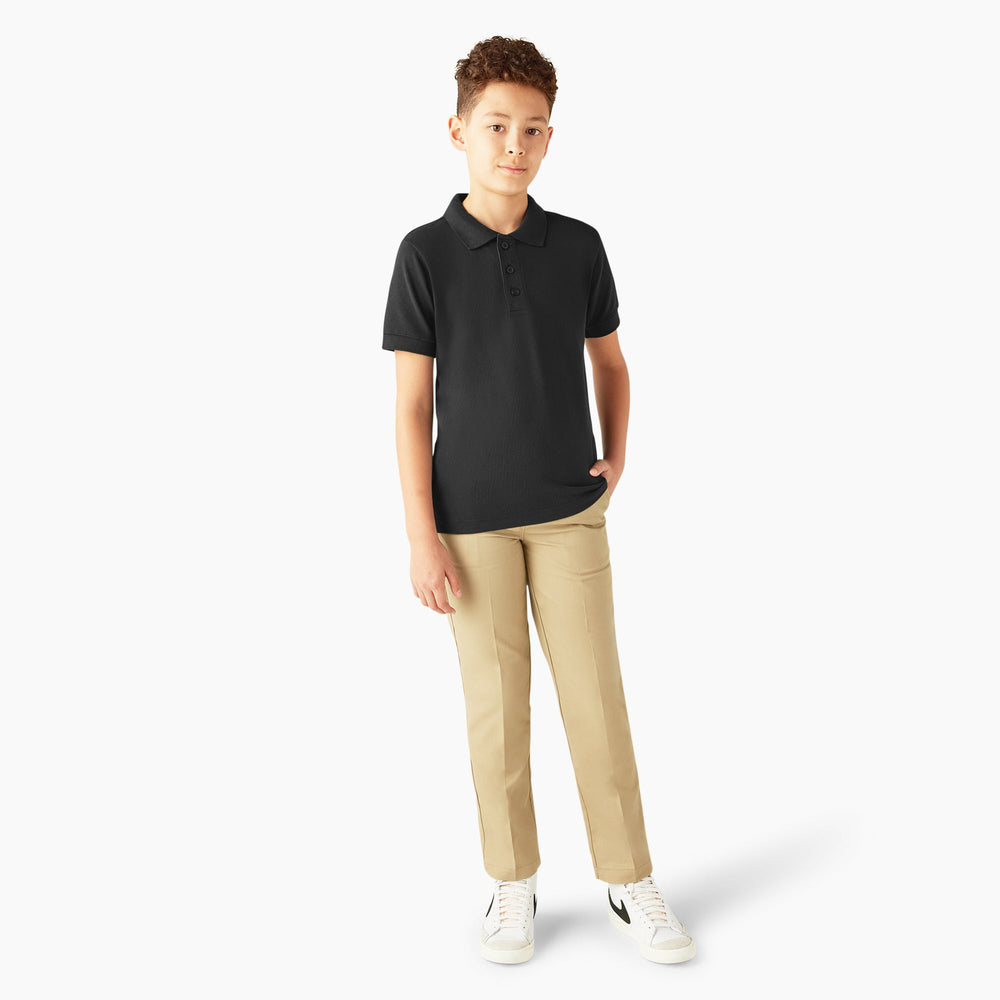 Kids' Piqué Short Sleeve Polo