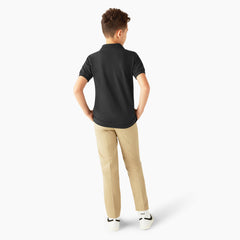 Kids' Piqué Short Sleeve Polo