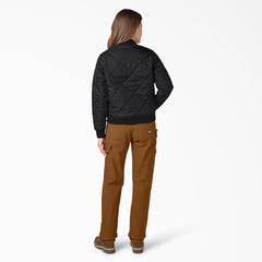 Women's Quilted Bomber Jacket