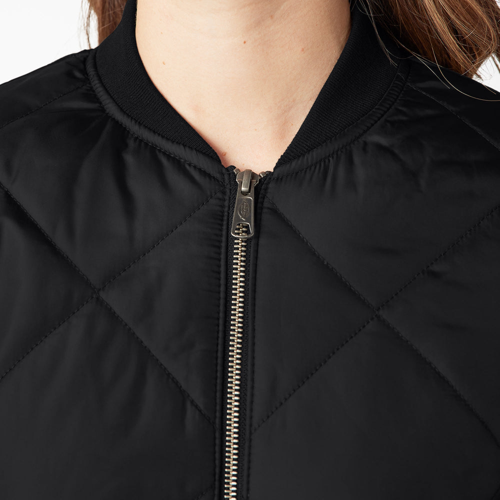 Women's Quilted Bomber Jacket