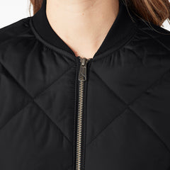 Women's Quilted Bomber Jacket