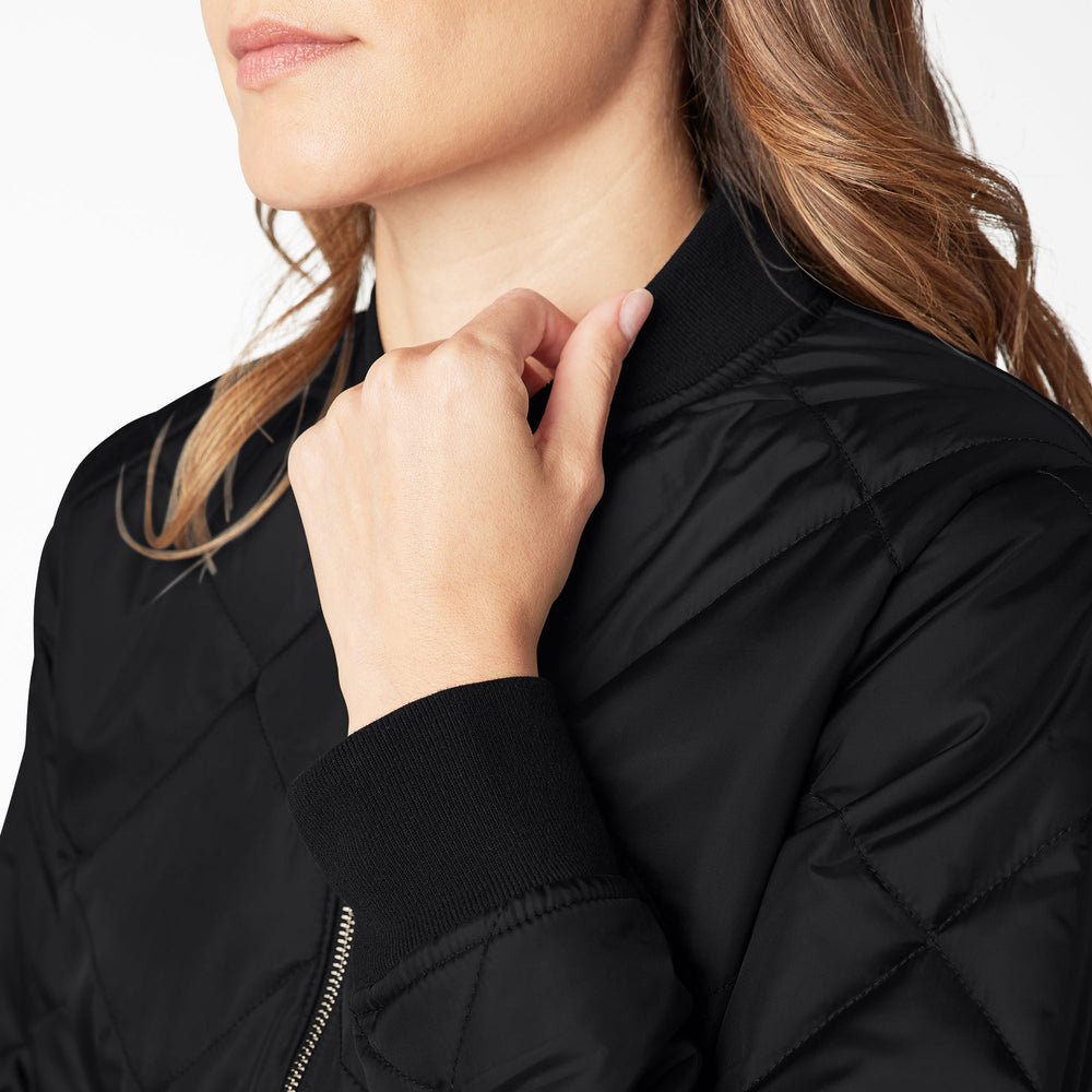 Women's Quilted Bomber Jacket