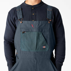 Waxed Canvas Double Front Bib Overalls