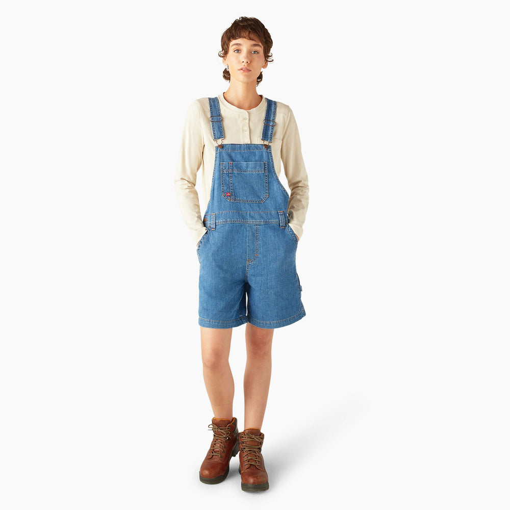 Women's Relaxed Fit Bib Shortalls 7"