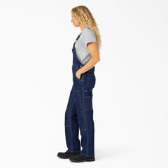 Women's Straight Fit Denim Double Front Bib Overalls