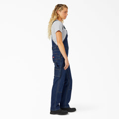 Women's Straight Fit Denim Double Front Bib Overalls