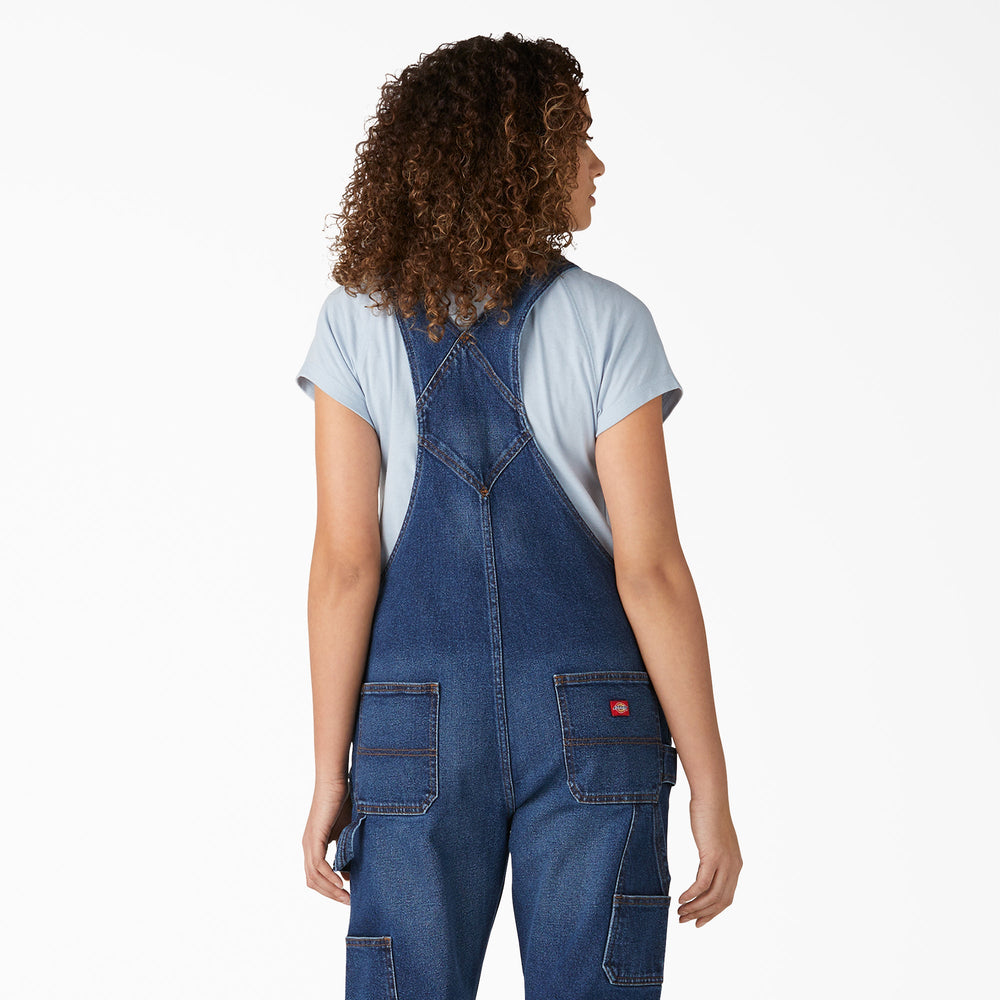 Women's Denim Boyfriend Fit Bib Overalls