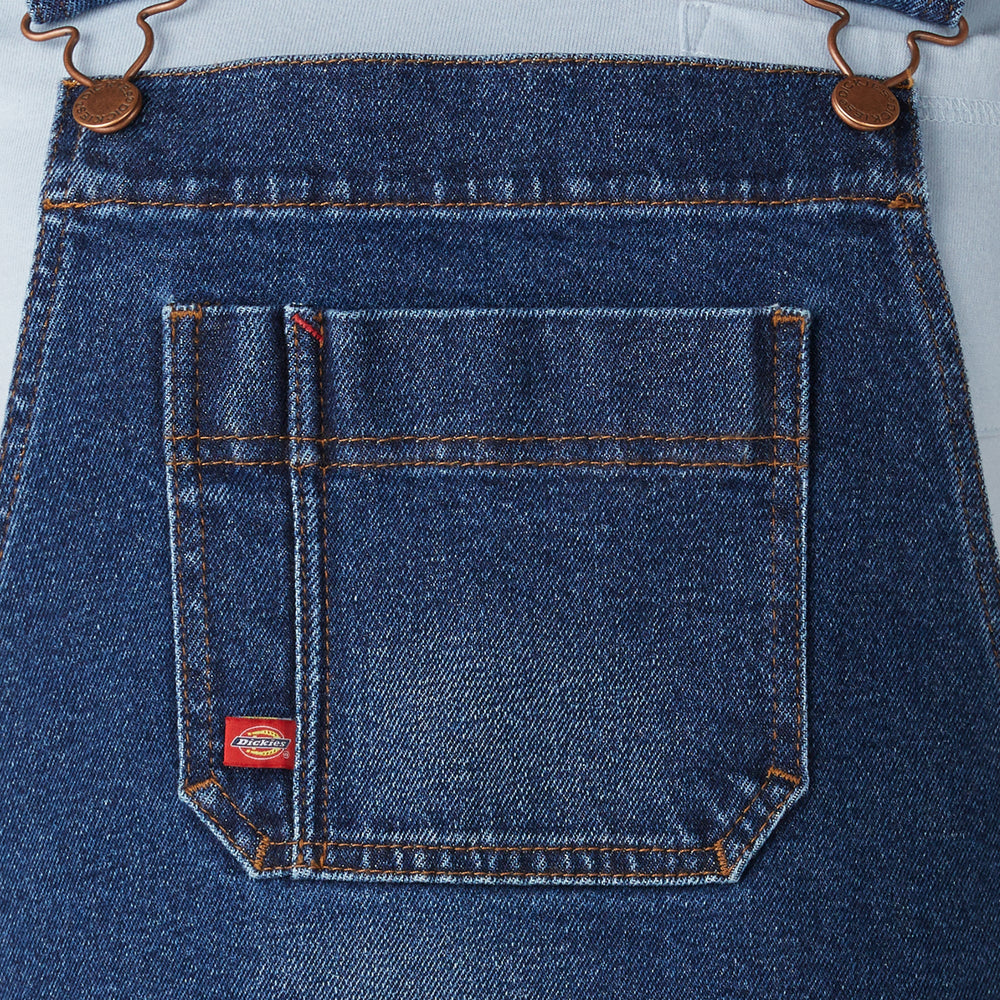 Women's Denim Boyfriend Fit Bib Overalls
