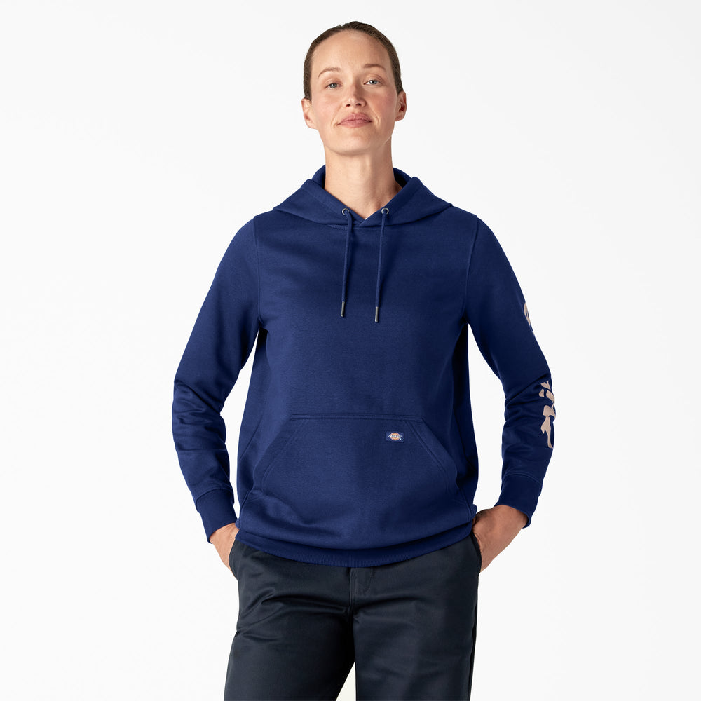 Women's Water Repellent Sleeve Logo Hoodie