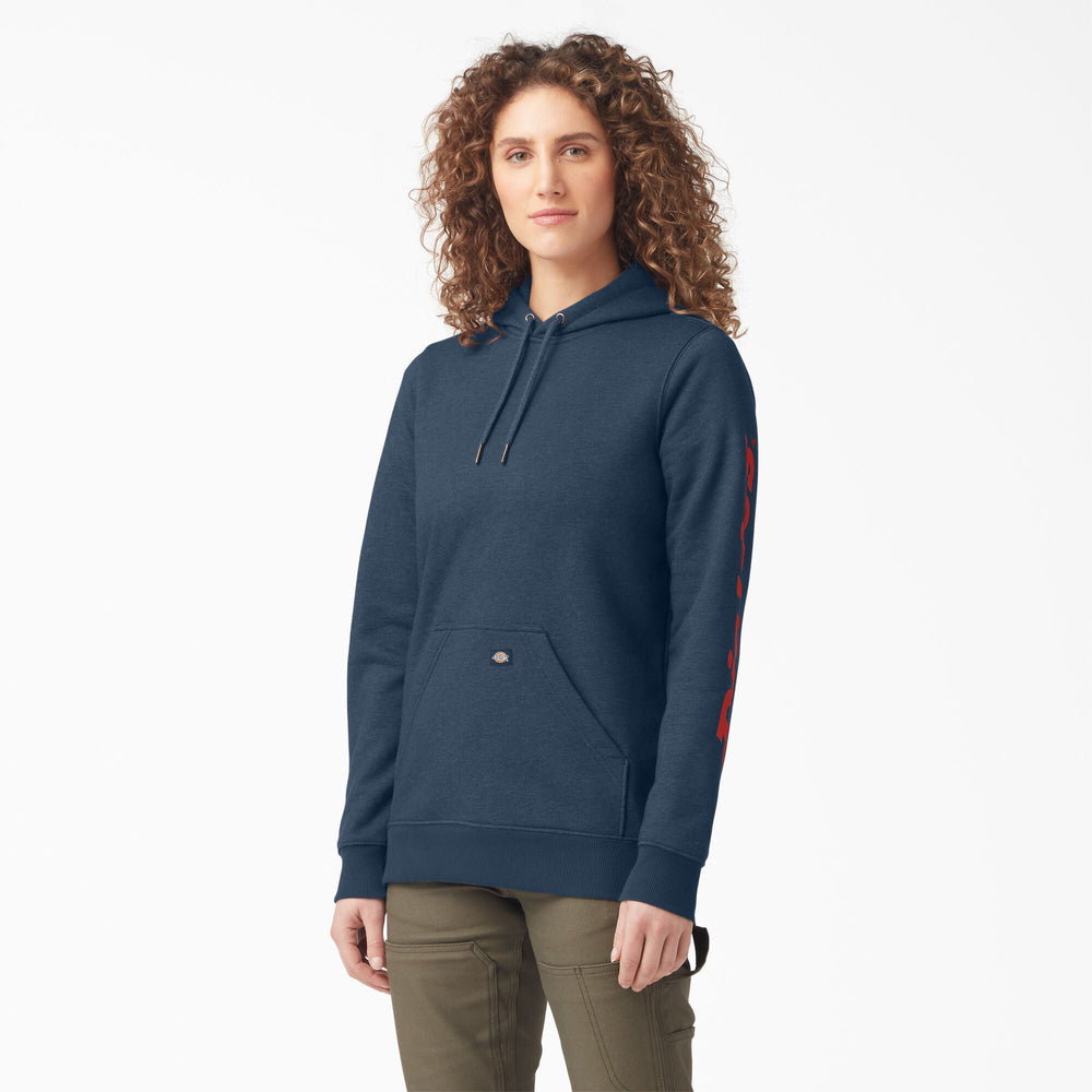 Women's Water Repellent Sleeve Logo Hoodie
