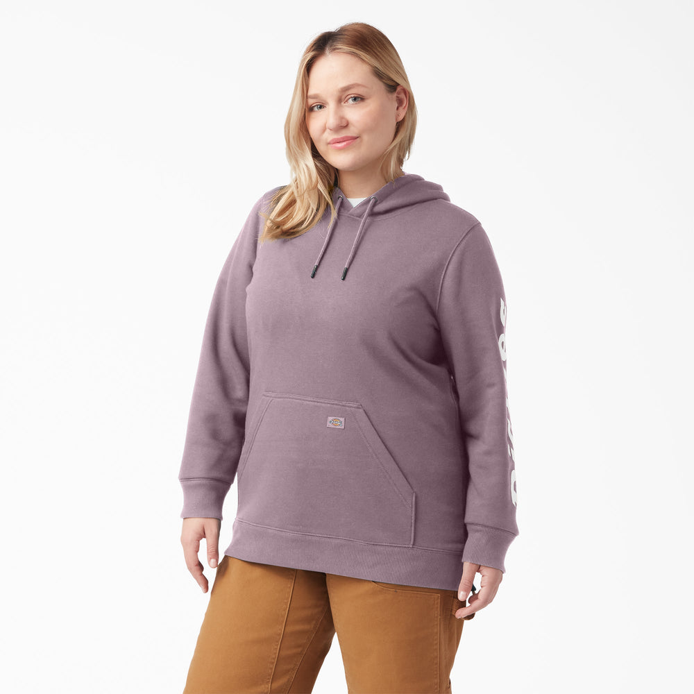 Women's Plus Water Repellent Sleeve Logo Hoodie