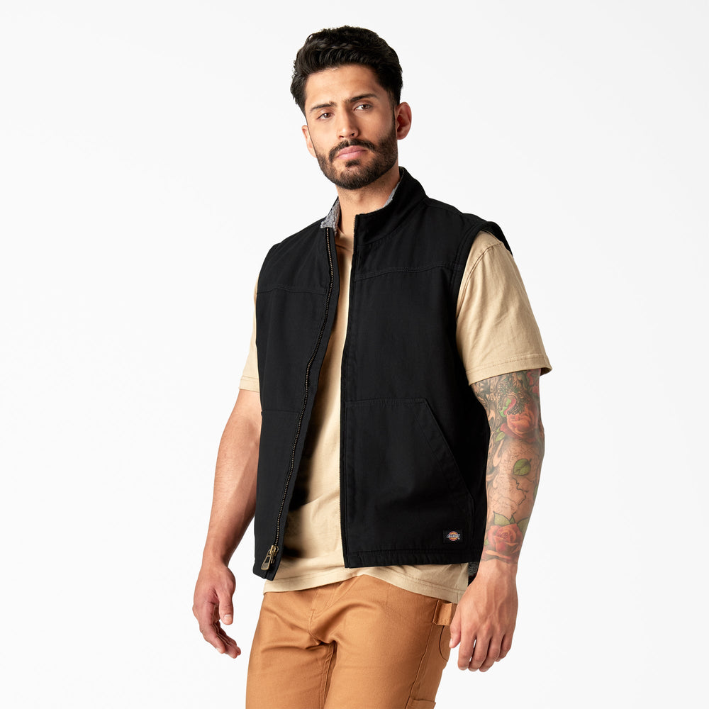 Duck Canvas High Pile Fleece Lined Vest