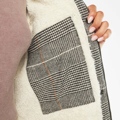 Women’s Fleece Lined Flannel Chore Coat