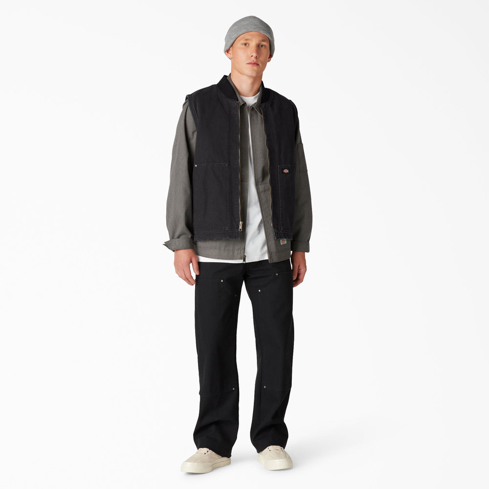 Stonewashed Duck High Pile Fleece Lined Vest