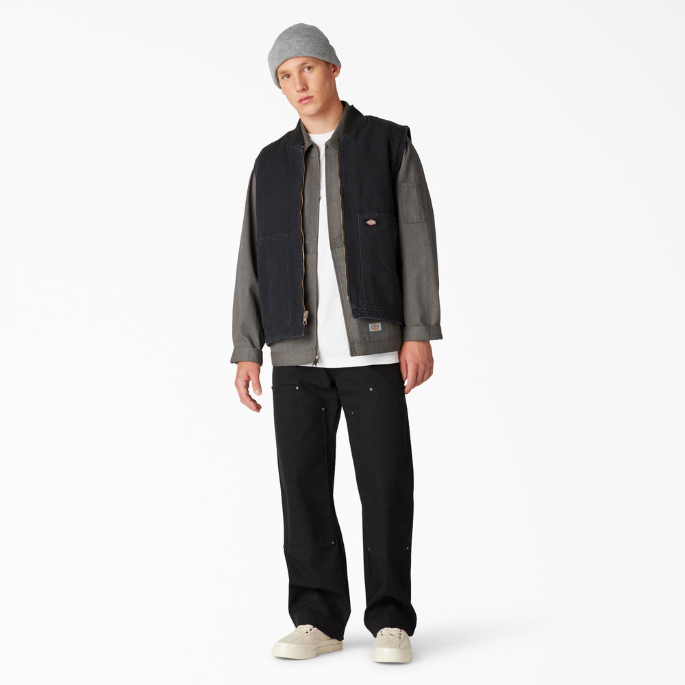 Stonewashed Duck High Pile Fleece Lined Vest