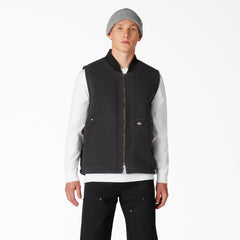 Stonewashed Duck High Pile Fleece Lined Vest