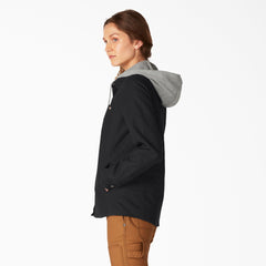 Women's Duck Hooded Shirt Jacket