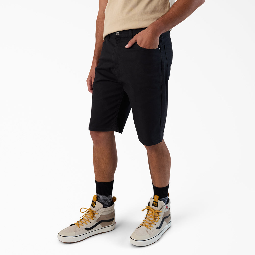 FLEX 5-Pocket Duck Canvas Shorts 11"