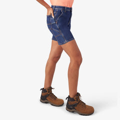 Women’s Relaxed Fit Denim Carpenter Shorts 7"