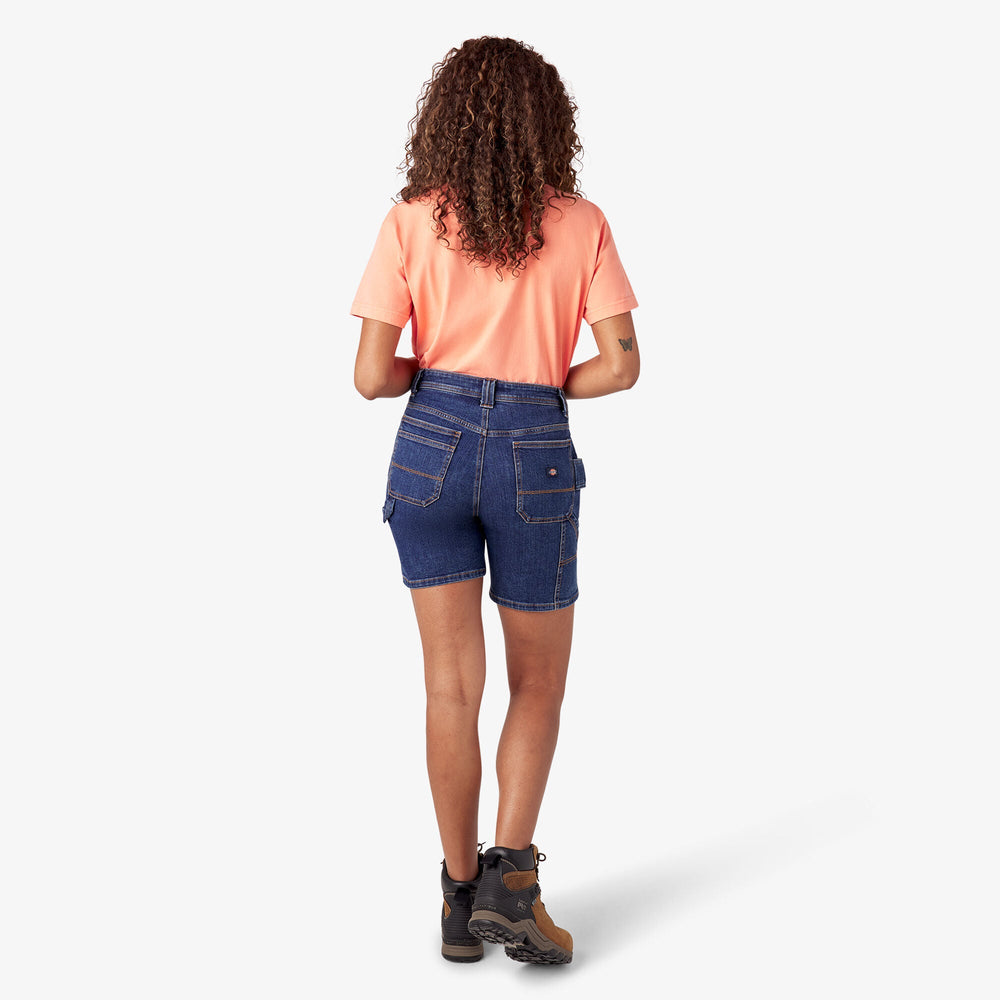 Women’s Relaxed Fit Denim Carpenter Shorts 7"