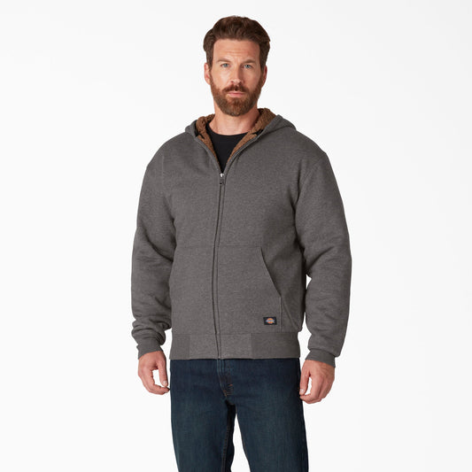 High Pile Fleece Lined Full Zip Hoodie