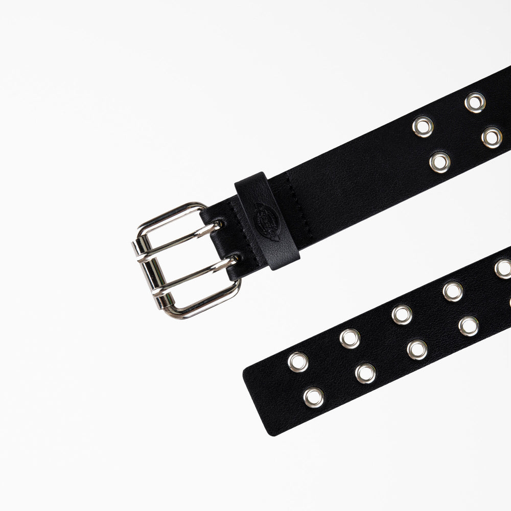 Women's Leather Double Grommet Belt