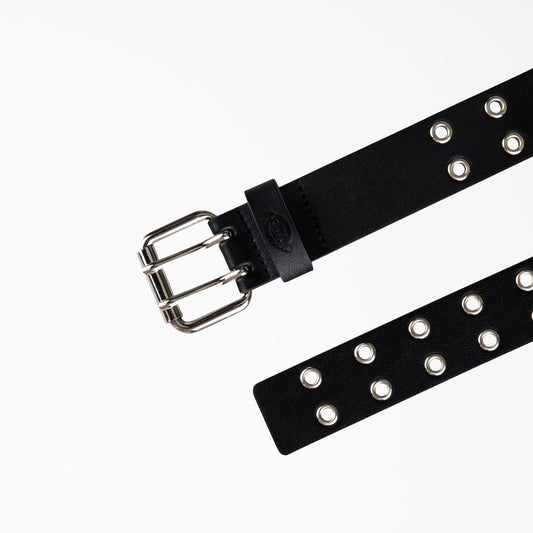Women's Leather Double Grommet Belt