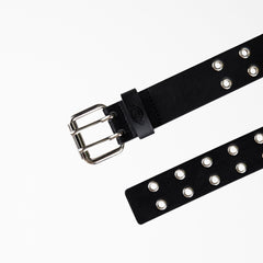 Women's Leather Double Grommet Belt