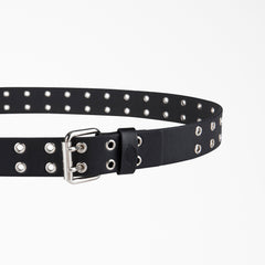 Women's Leather Double Grommet Belt