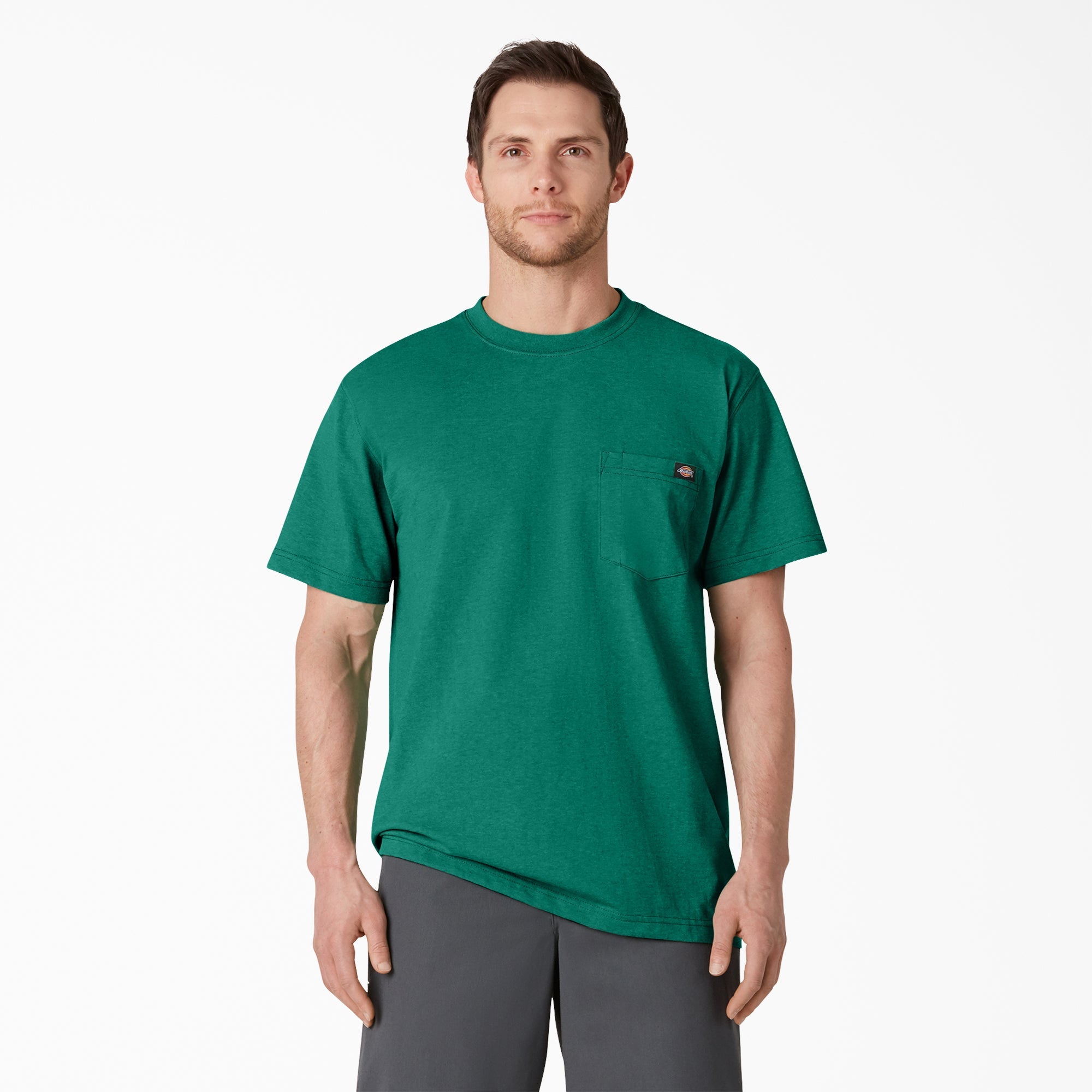 Heavyweight Heathered Short Sleeve Pocket T-Shirt
