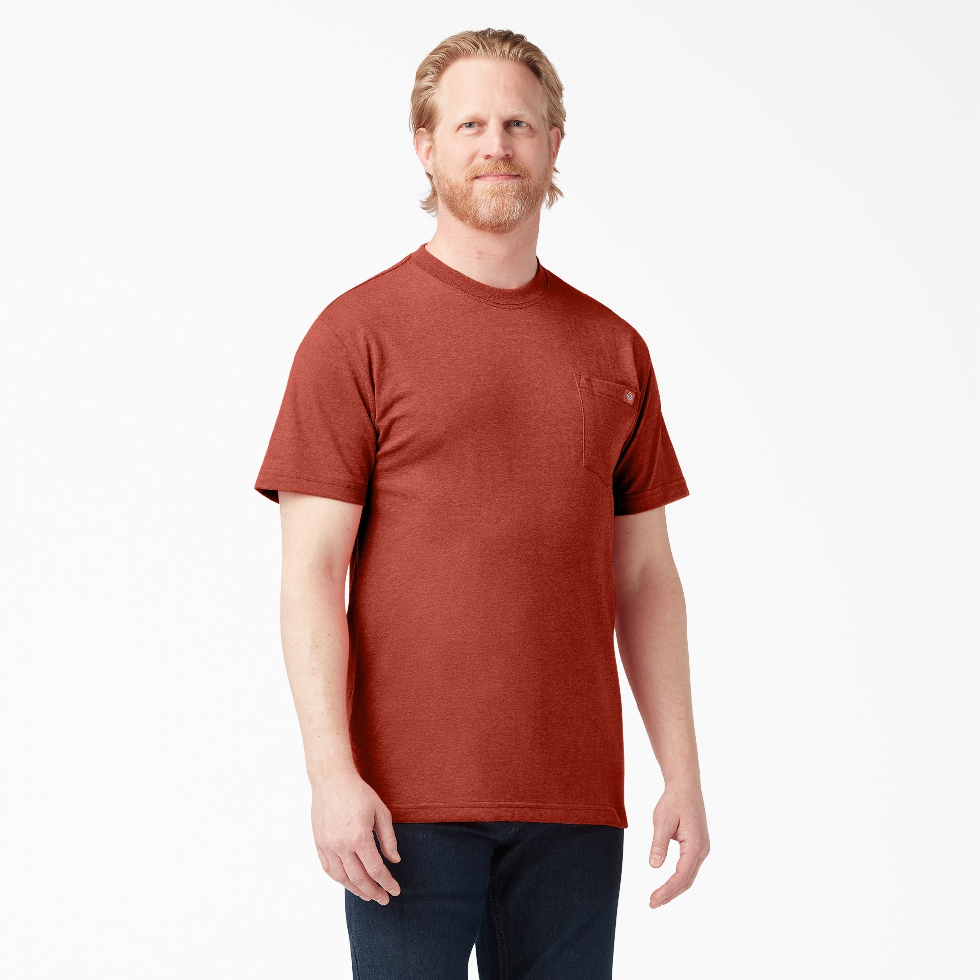 Heavyweight Heathered Short Sleeve Pocket T-Shirt