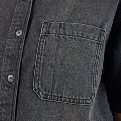 Women's Cropped Denim Work Shirt