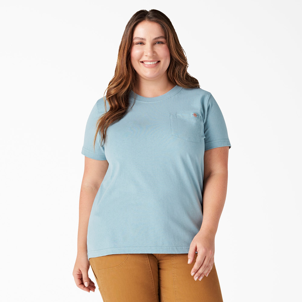 Women's Plus Heavyweight Short Sleeve Pocket T-Shirt
