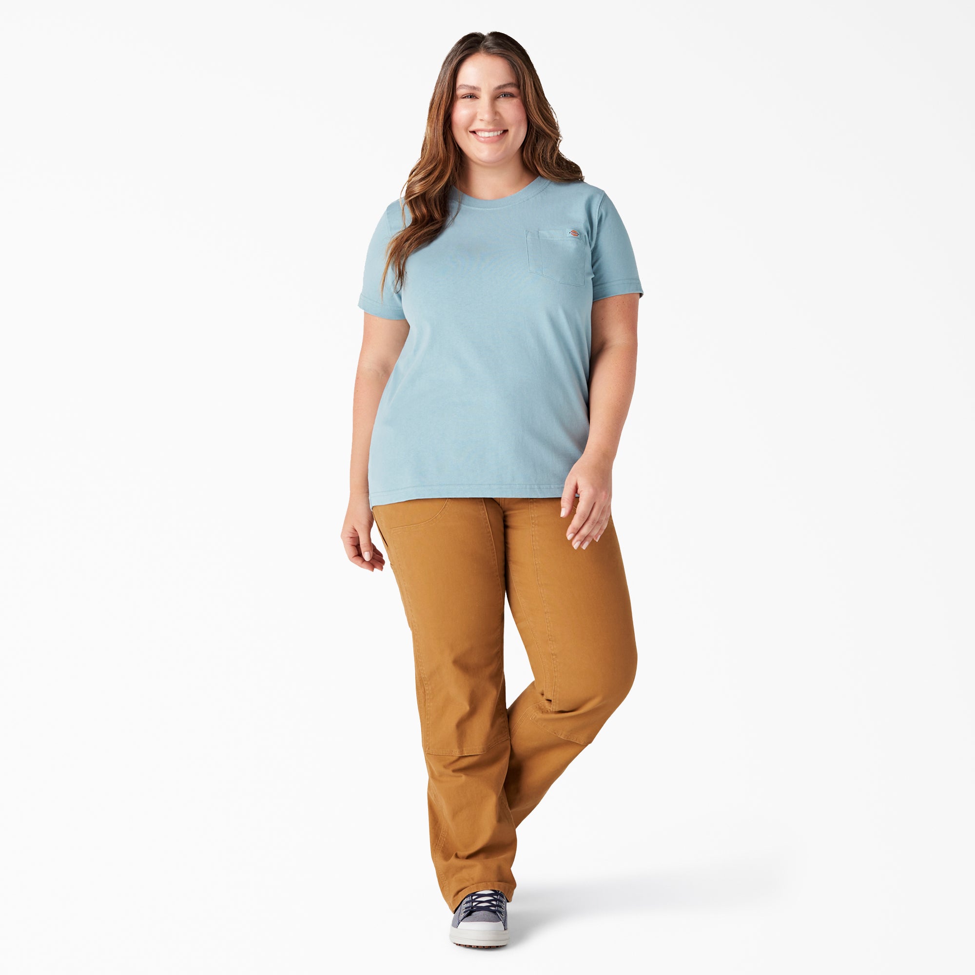 Women's Plus Heavyweight Short Sleeve Pocket T-Shirt