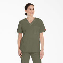 Unisex EDS Signature V-Neck Scrub Top