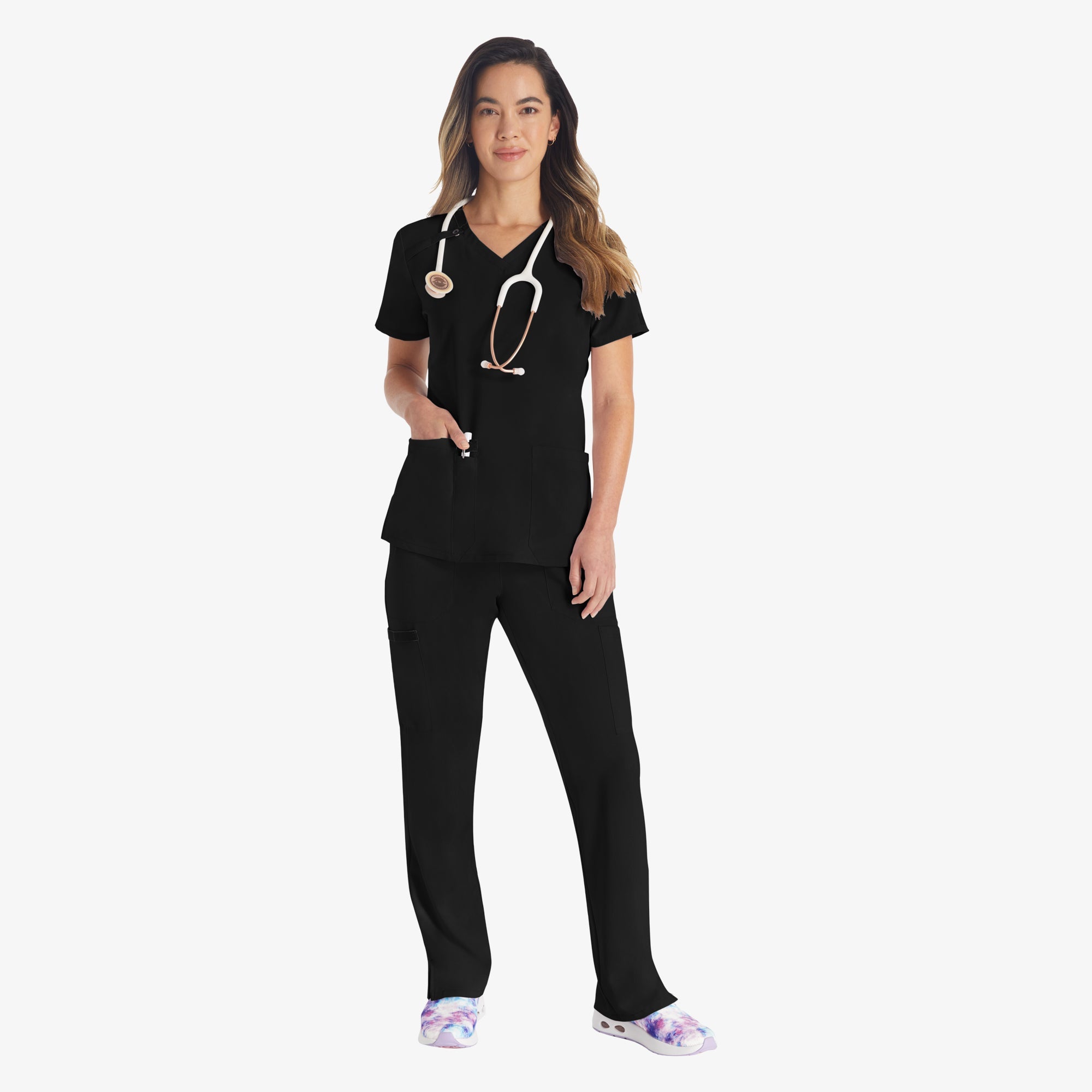 Women's EDS Essentials V-Neck Scrub Top