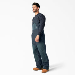 Waxed Canvas Double Front Bib Overalls