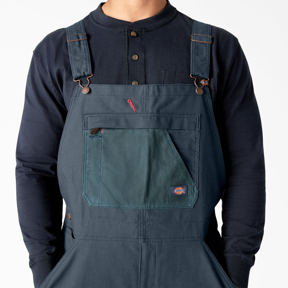 Waxed Canvas Double Front Bib Overalls