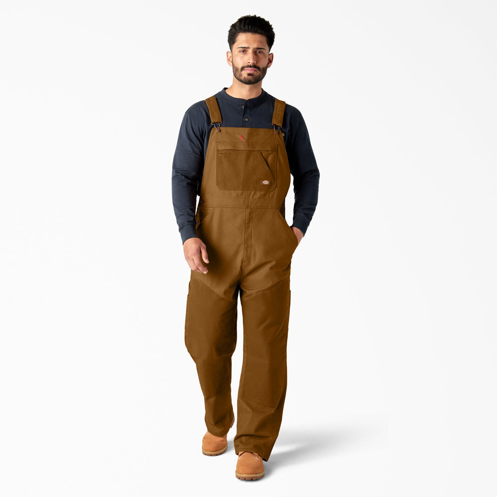 Waxed Canvas Double Front Bib Overalls