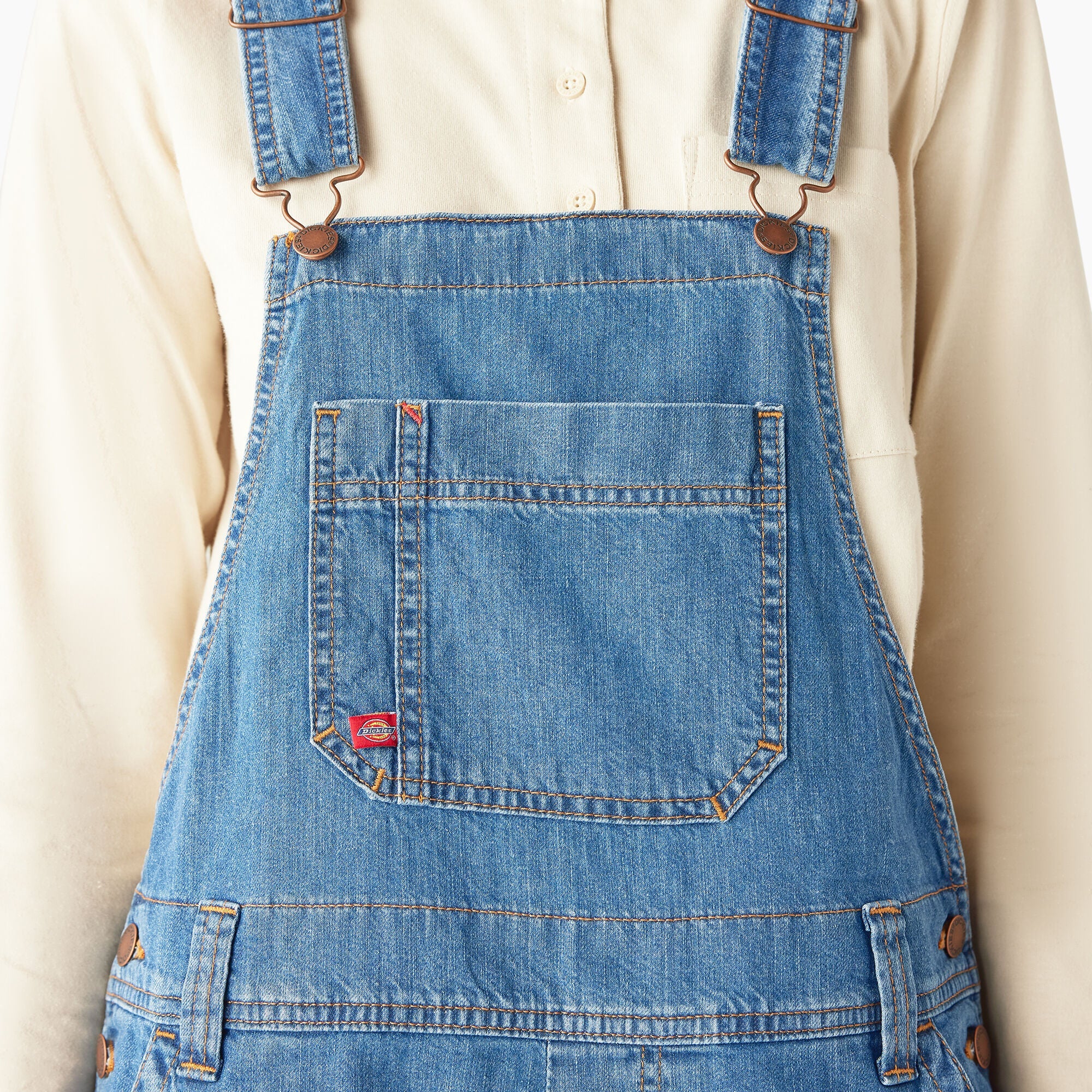 Women's Relaxed Fit Bib Shortalls 7"