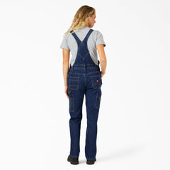 Women's Straight Fit Denim Double Front Bib Overalls