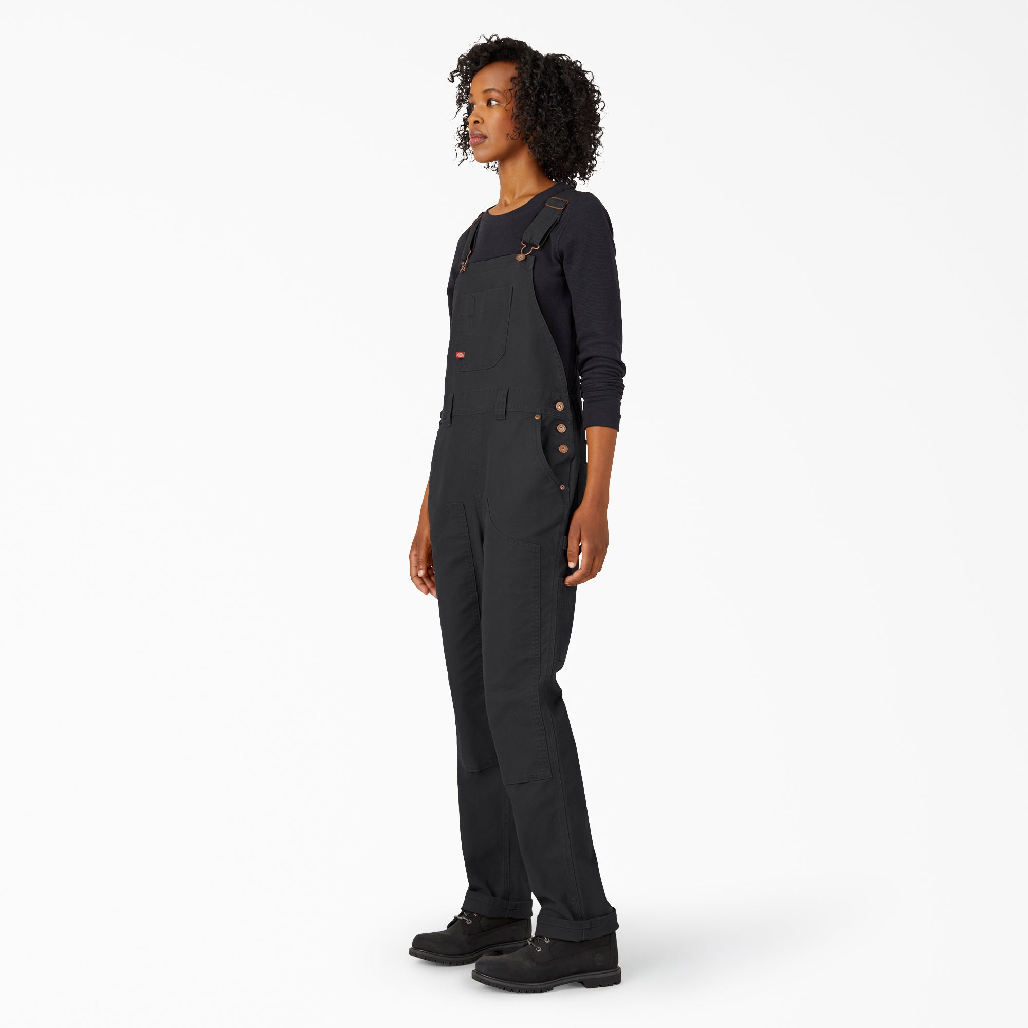 Women's Straight Fit Duck Double Front Bib Overalls