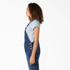 Women's Denim Boyfriend Fit Bib Overalls