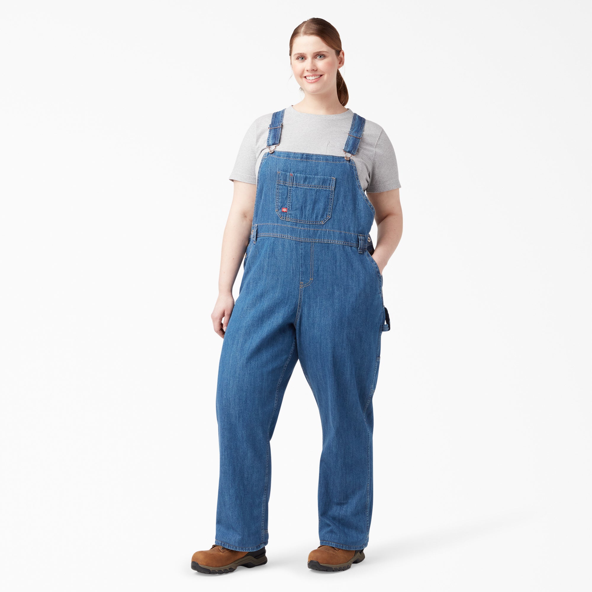 Women's Plus Relaxed Fit Bib Overalls