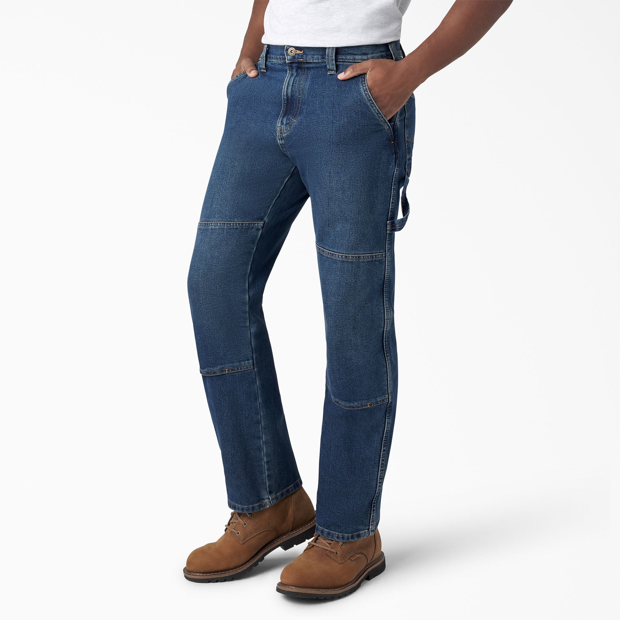 FLEX Relaxed Fit Double Knee Jeans