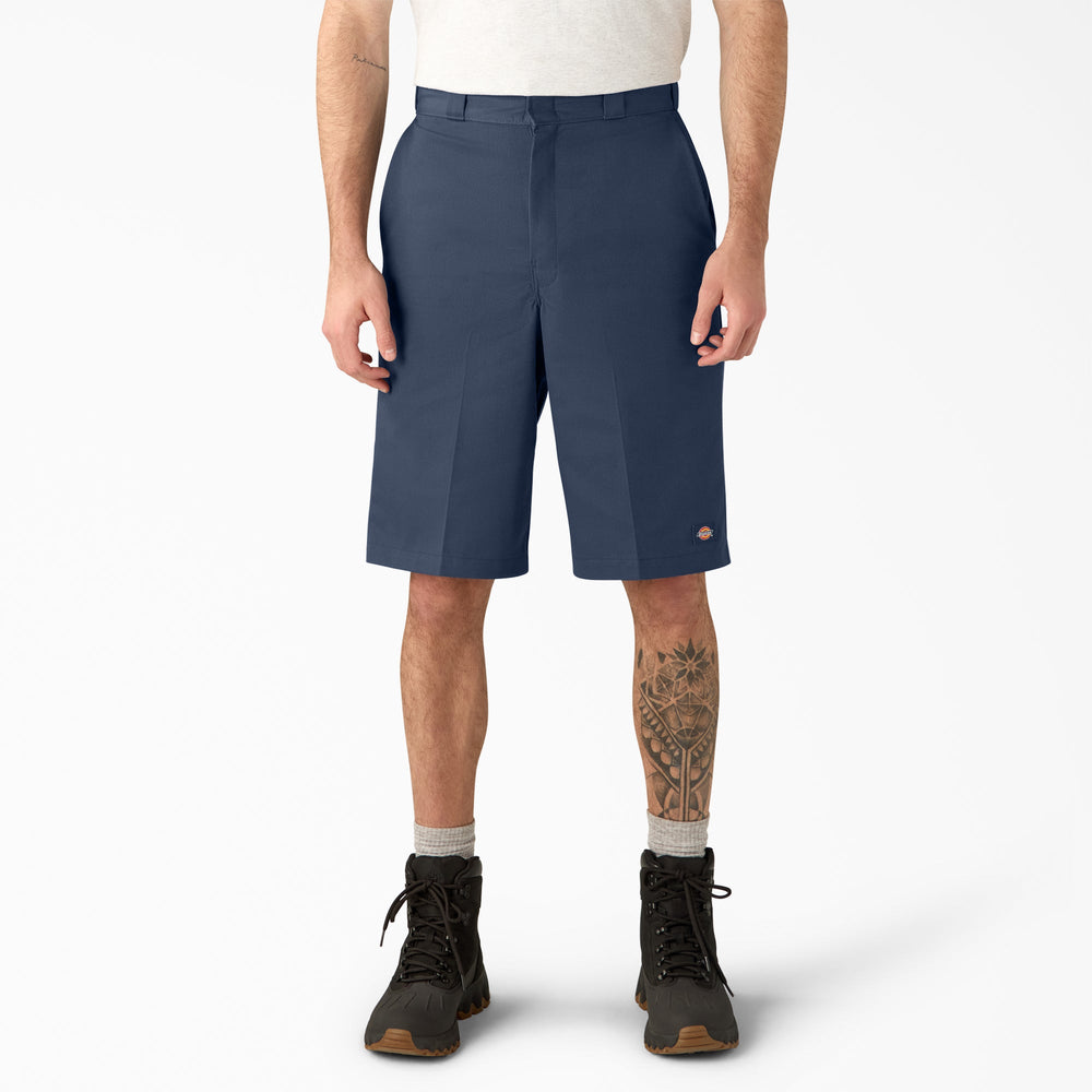 13" Loose Fit Flat Front Work Shorts