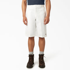 13" Loose Fit Flat Front Work Shorts