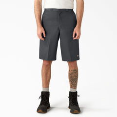 13" Loose Fit Flat Front Work Shorts