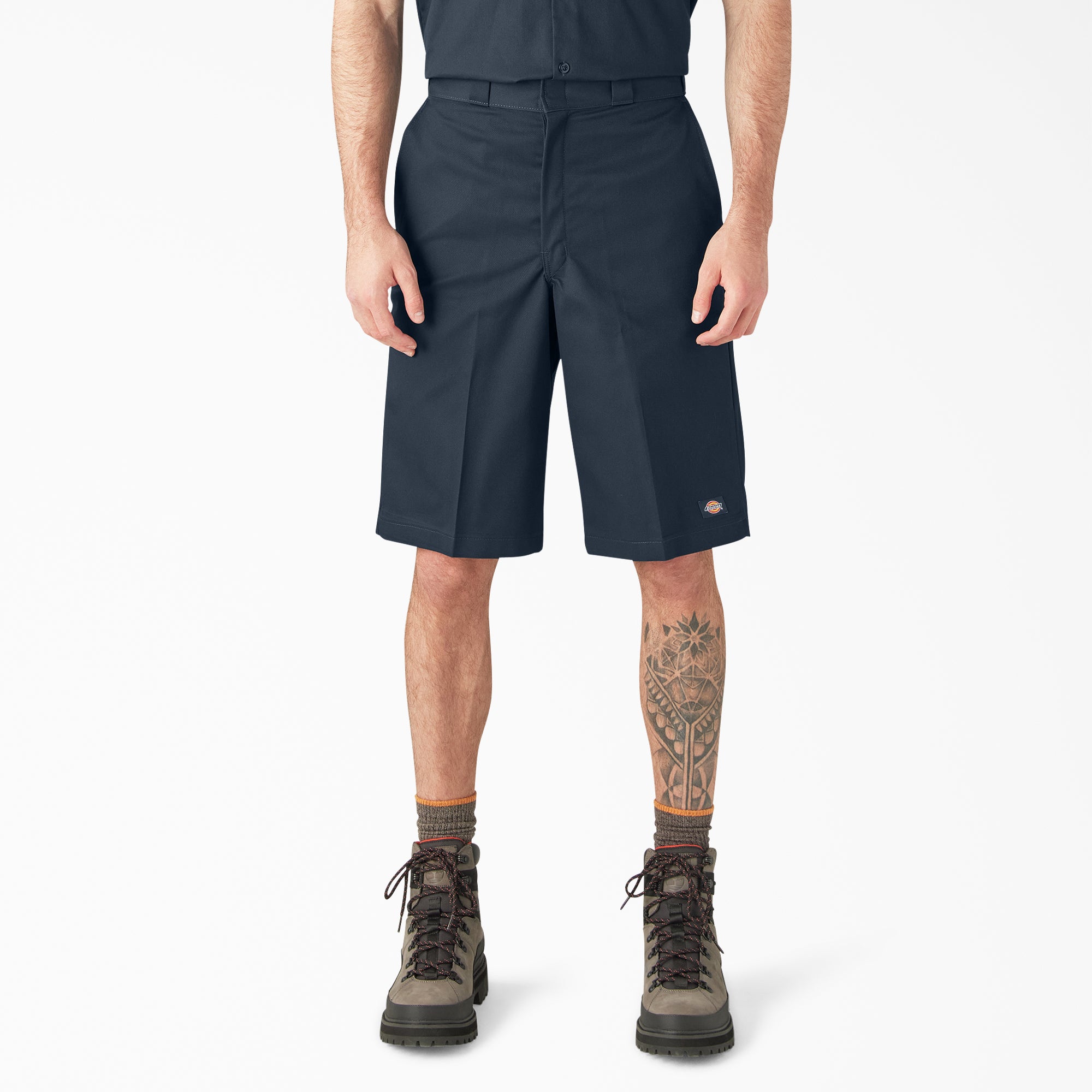 13" Loose Fit Flat Front Work Shorts